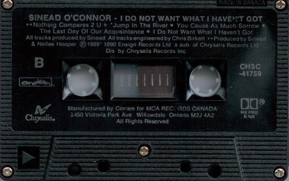 Sinéad O'Connor – I Do Not Want What I Haven't Got (Used cassette)