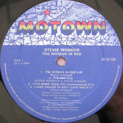 Stevie Wonder – The Woman In Red (Selections From The Original Motion Picture Soundtrack) (Used vinyl)