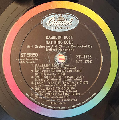 Nat King Cole ‎– Ramblin' Rose (Used vinyl)