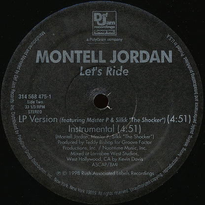 Montell Jordan – Let's Ride (Used vinyl)