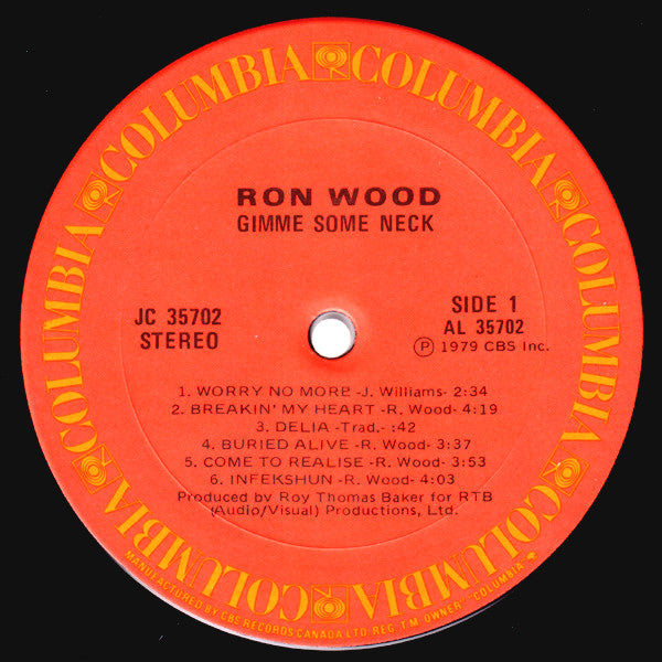 Ron Wood – Gimme Some Neck (Used vinyl)