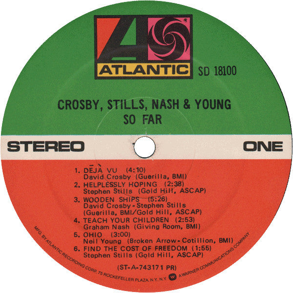 Crosby, Stills, Nash & Young – So Far (Used vinyl)