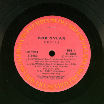 Bob Dylan – Desire (Used vinyl)