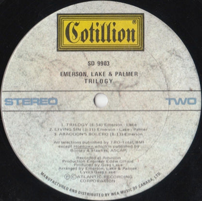 Emerson, Lake & Palmer – Trilogy (Used vinyl)