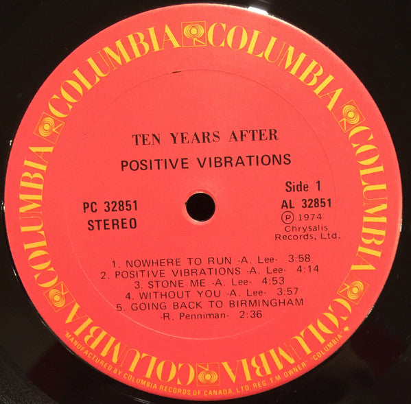 Ten Years After – Positive Vibrations (Used vinyl)