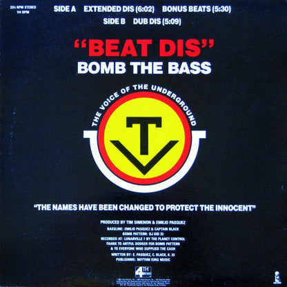 Bomb The Bass – Beat Dis (Used vinyl)
