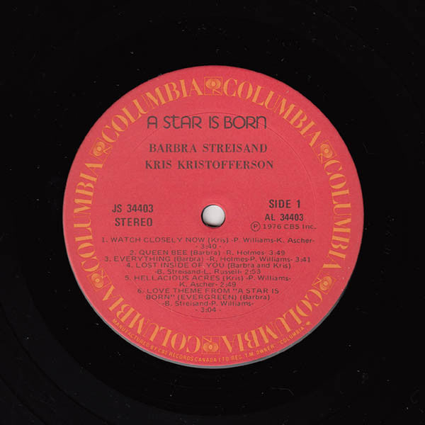 Streisand, Kristofferson – A Star Is Born (Used vinyl)