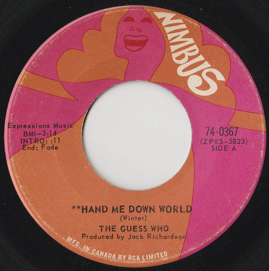 The Guess Who – Hand Me Down World (Used vinyl)