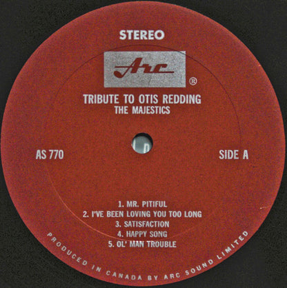 The Majestics – The Soul King Otis Redding - A Tribute (Used vinyl)