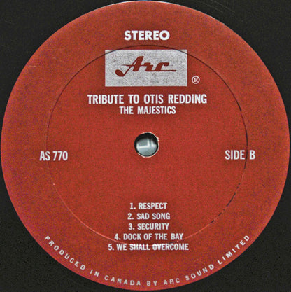 The Majestics – The Soul King Otis Redding - A Tribute (Used vinyl)