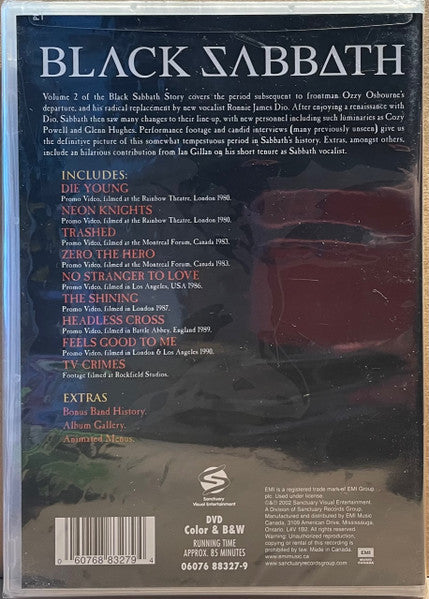 Black Sabbath – The Black Sabbath Story Volume Two (Used DVD)