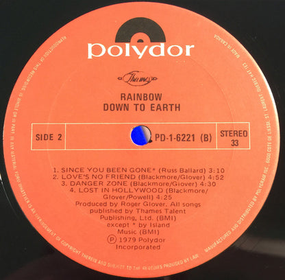 Rainbow – Down To Earth (Used vinyl)