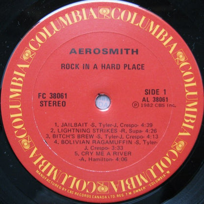 Aerosmith – Rock In A Hard Place (Used vinyl)