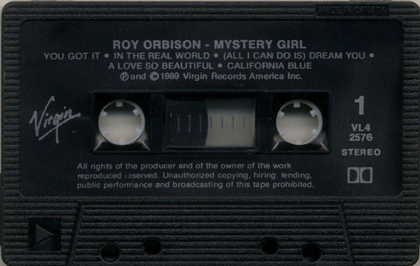 Roy Orbison – Mystery Girl (Used cassette)