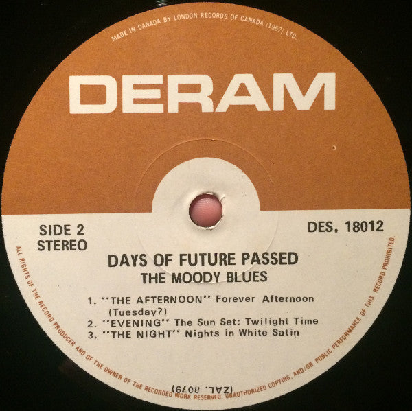 The Moody Blues With The London Festival Orchestra Conducted By Peter Knight – Days Of Future Passed (Used vinyl)