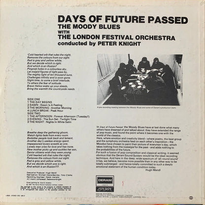 The Moody Blues With The London Festival Orchestra Conducted By Peter Knight – Days Of Future Passed (Used vinyl)