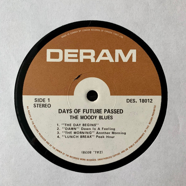 The Moody Blues With The London Festival Orchestra Conducted By Peter Knight – Days Of Future Passed (Used vinyl)