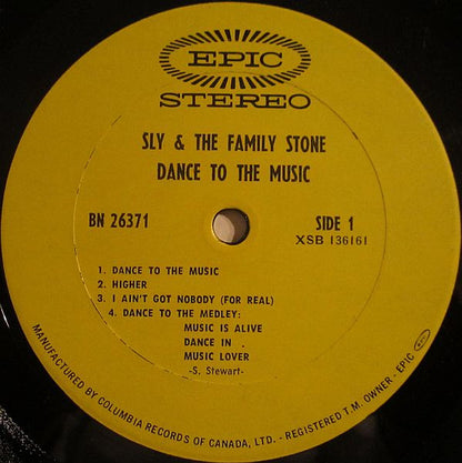 Sly & The Family Stone – Dance To The Music (Used vinyl)