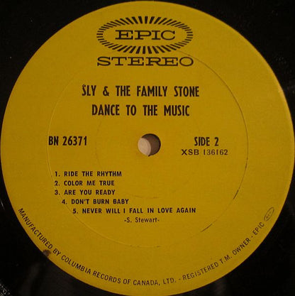 Sly & The Family Stone – Dance To The Music (Used vinyl)