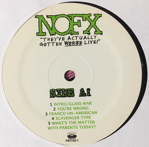 NOFX – They've Actually Gotten Worse Live! (Used vinyl)