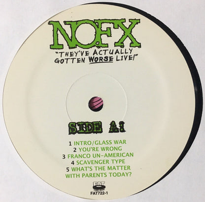 NOFX – They've Actually Gotten Worse Live! (Used vinyl)