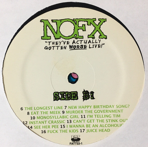 NOFX – They've Actually Gotten Worse Live! (Used vinyl)