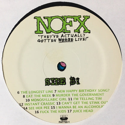 NOFX – They've Actually Gotten Worse Live! (Used vinyl)