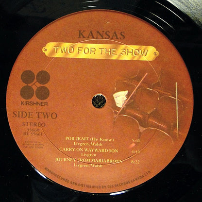 Kansas – Two For The Show (Used vinyl)