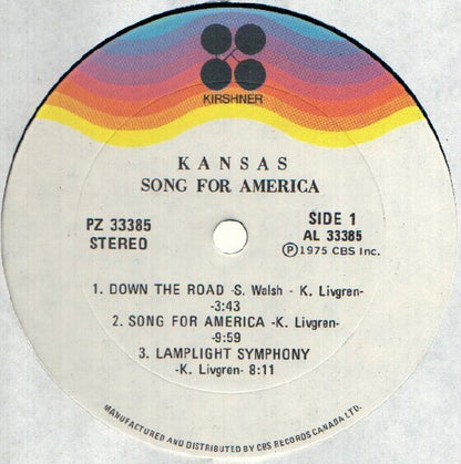 Kansas – Song For America (Used vinyl)