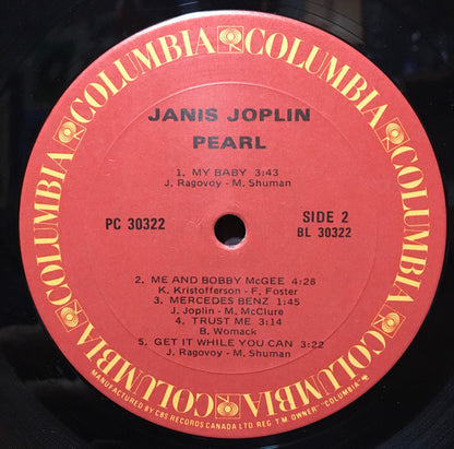 Janis Joplin – Pearl (Used vinyl)
