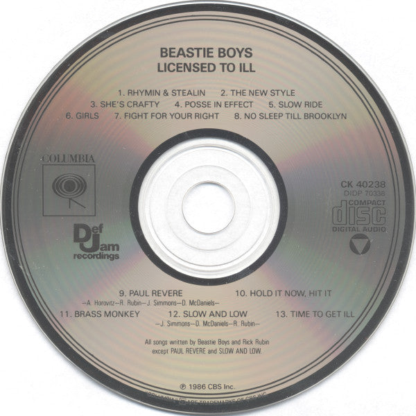 Beastie Boys – Licensed To Ill (Used cd)