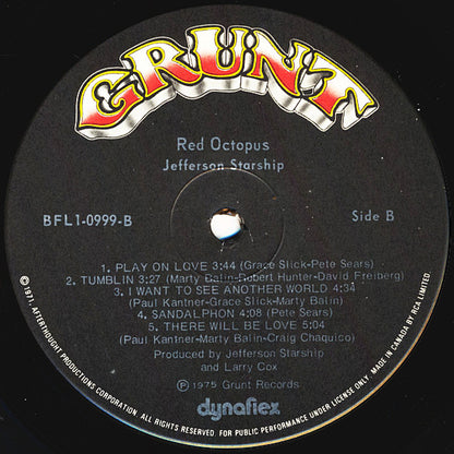Jefferson Starship – Red Octopus (Used vinyl)