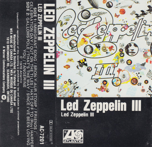 Led Zeppelin – Led Zeppelin III (Used cassette)