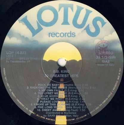 B.B. King – 20 Greatest Hits (Used vinyl)