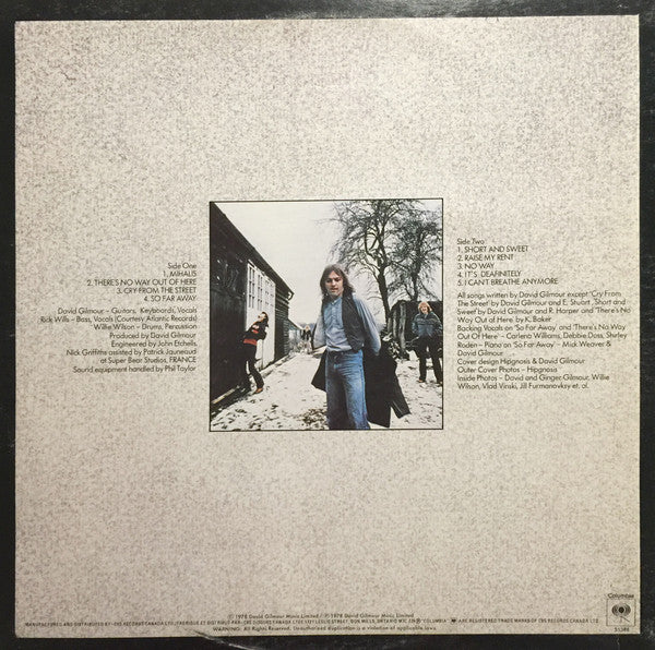 David Gilmour – David Gilmour (Used vinyl)
