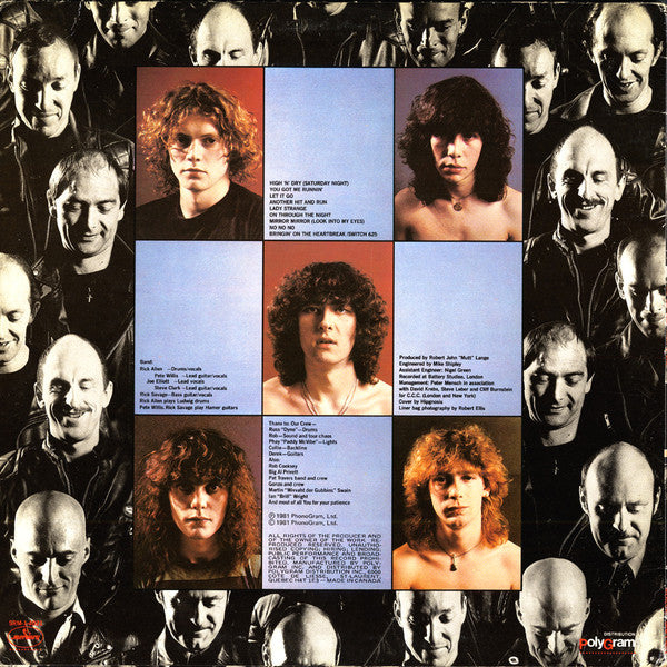 Def Leppard – High 'N' Dry (Used vinyl)