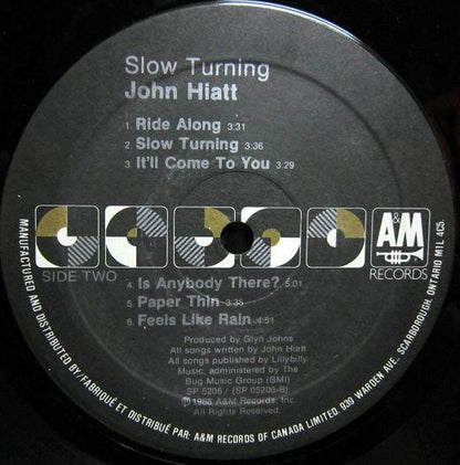 John Hiatt – Slow Turning (Used vinyl)