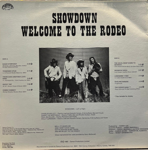 Showdown – Welcome To The Rodeo (Used vinyl)