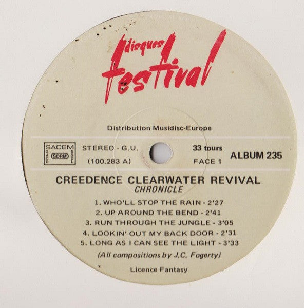 Creedence Clearwater Revival Featuring John Fogerty – Chronicle (The 20 Greatest Hits) (Used vinyl)
