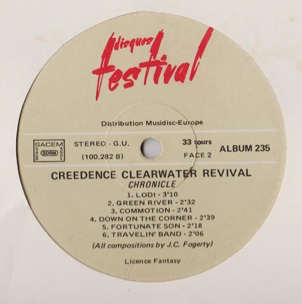 Creedence Clearwater Revival Featuring John Fogerty – Chronicle (The 20 Greatest Hits) (Used vinyl)