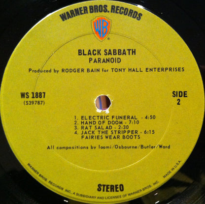 Black Sabbath – Paranoid (Used vinyl)