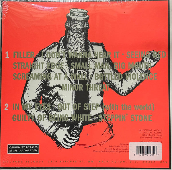 Minor Threat – Minor Threat (First 2 7"s) (New Transparent Red Vinyl)