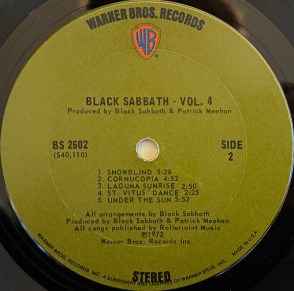 Black Sabbath – Black Sabbath Vol. 4 (Used vinyl)