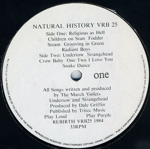 The March Violets – Natural History (Used vinyl)