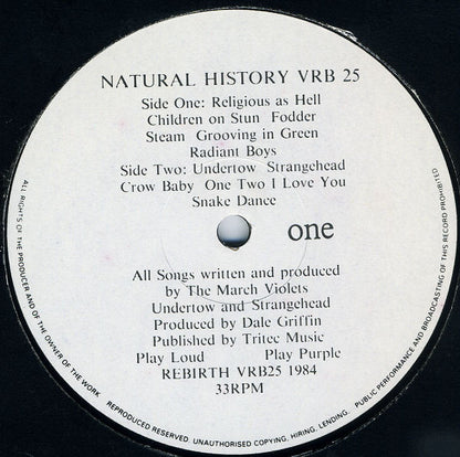 The March Violets – Natural History (Used vinyl)