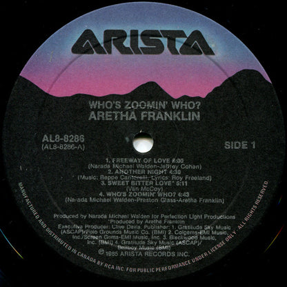 Aretha Franklin – Who's Zoomin' Who? (Used vinyl)