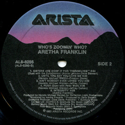 Aretha Franklin – Who's Zoomin' Who? (Used vinyl)