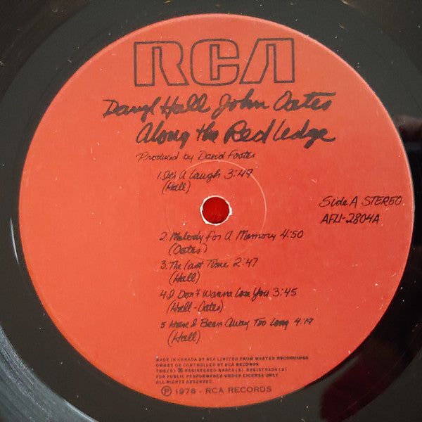 Daryl Hall & John Oates – Along The Red Ledge (Used vinyl)