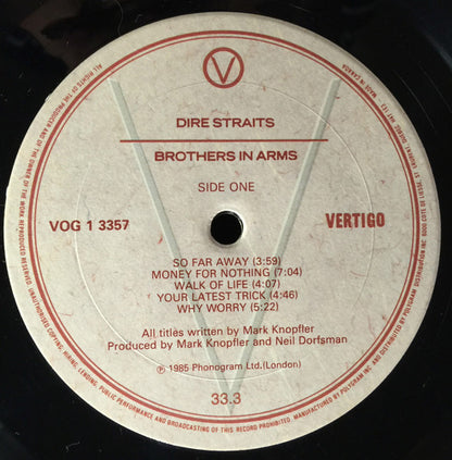 Dire Straits – Brothers In Arms (Used vinyl)