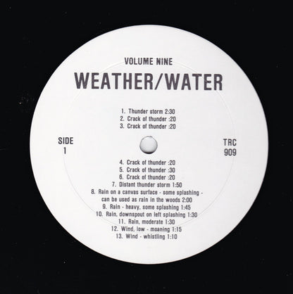 No Artist – Sound Effects Volume Nine – Weather/Water (Used vinyl)